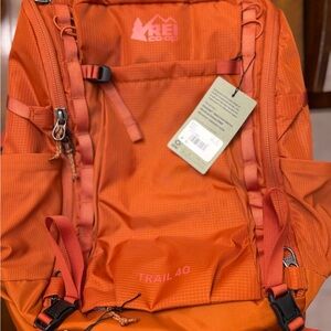 BRAND NEW! REI Co-op Trail 40 Pack Fireclay Orange Day Overnight Hiking Backpack